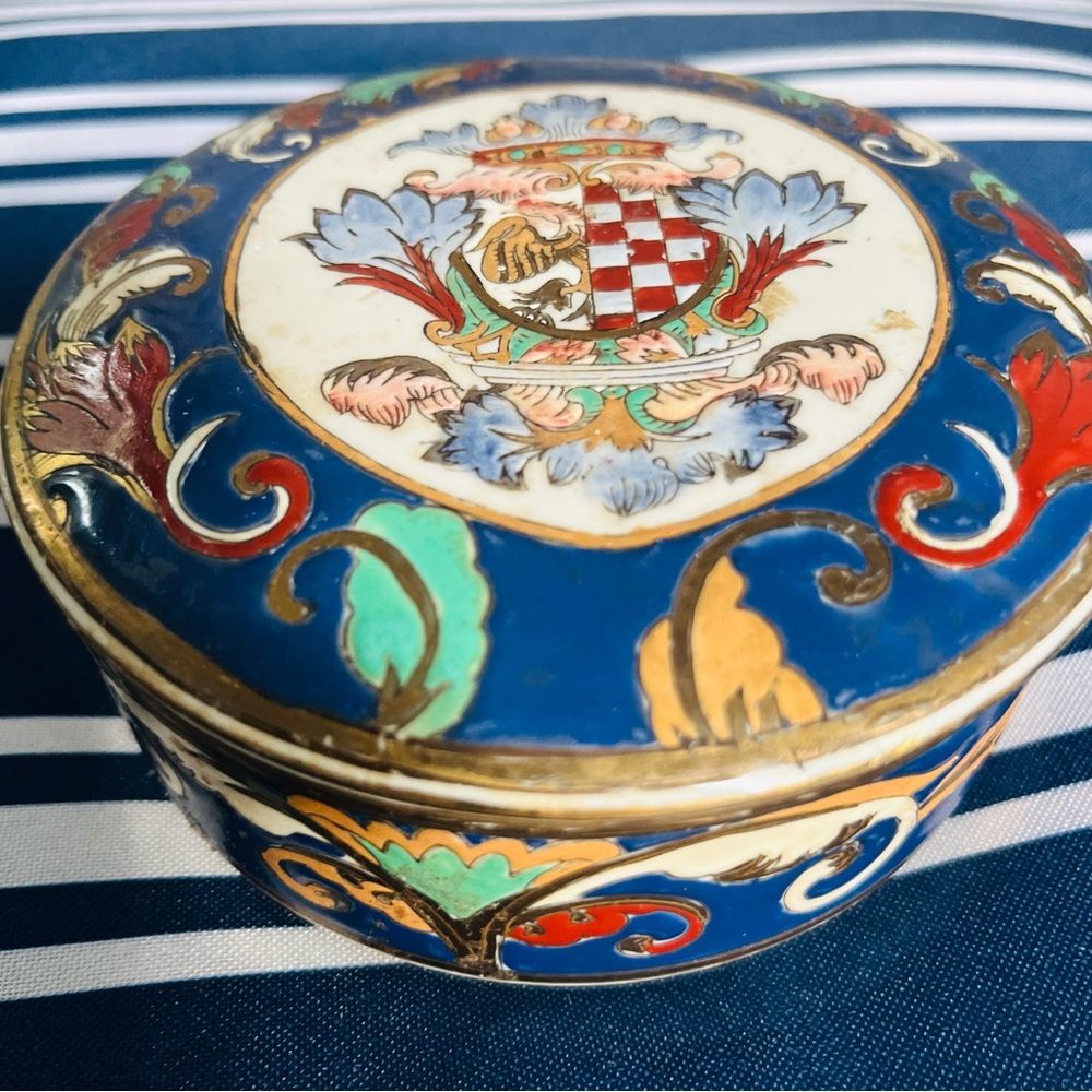 Decorative Blue and Gold Art Box